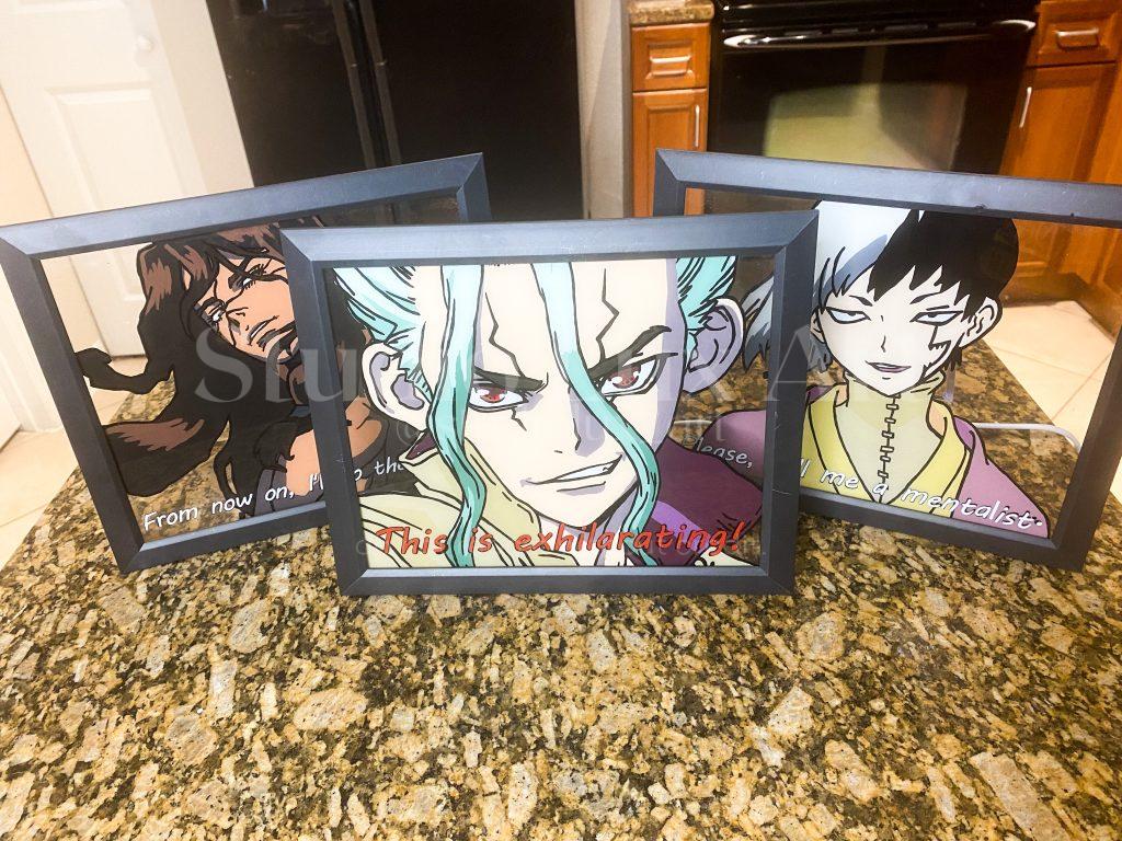 Dr. Stone Anime Glass Painting Collection