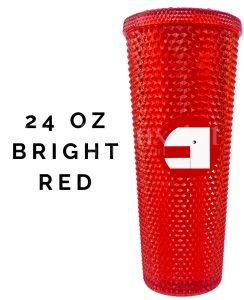 Sk8 the Infinity Reki Kyan Starbucks Cold Cup 24oz in Bright Red