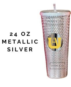 My Hero Academia UA Yuuei High Starbucks Cold Cup 24oz in Metallic Silver
