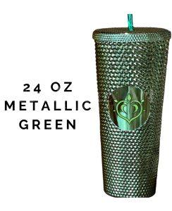 Genshin Impact Dendro Vision Starbucks Cold Cup 24oz in Metallic Green