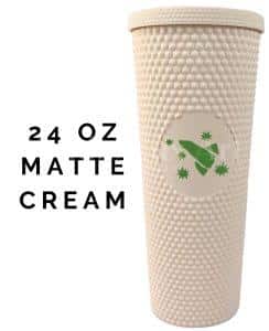 Dr Stone Kingdom of Science Starbucks Cold Cup 24oz in Matte Cream