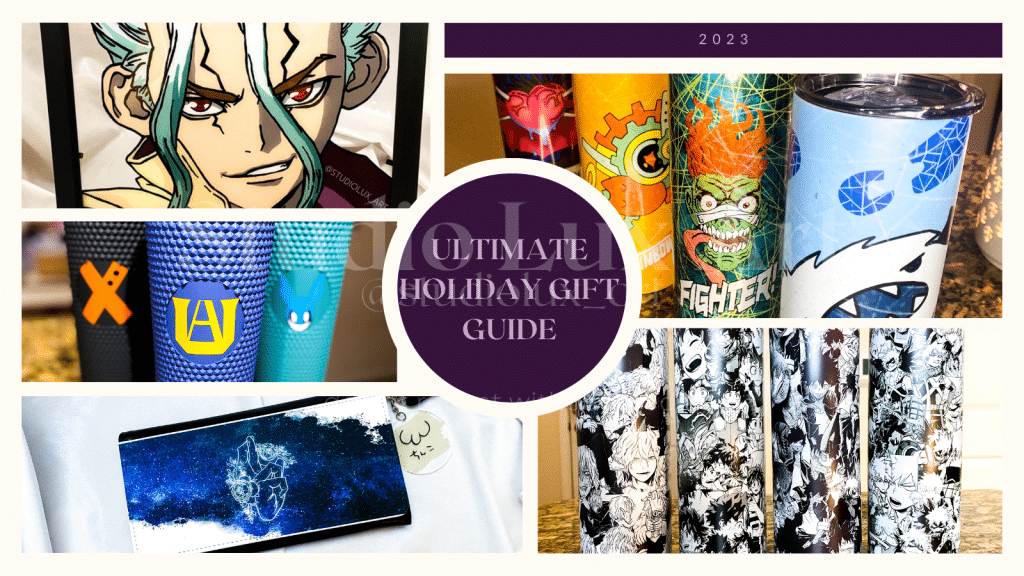 studio lux art's 2023 ultimate holiday gift guide for anime lovers